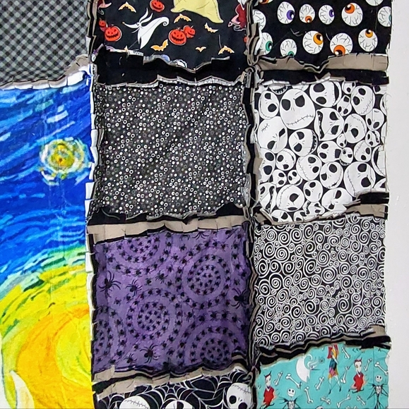 Nightmare Before Christmas Rag Quilt - Picture 3 of 6